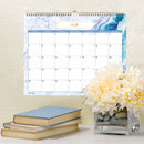 Blue Sky® Gemma Academic Wall Calendar, Geode Artwork, 15" x 12", White/Blue Sheets, 12-Month (July to June): 2024 to 2025 (BLS147010)
