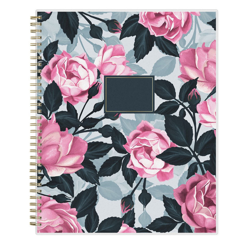 Blue Sky® Roosevelt Pink Academic Weekly/Monthly Planner, Floral Artwork, 11" x 8.5", Pink/Gray Cover, 12-Month (July-June): 2024-2025 (BLS128691)
