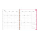 Blue Sky® Roosevelt Pink Academic Weekly/Monthly Planner, Floral Artwork, 11" x 8.5", Pink/Gray Cover, 12-Month (July-June): 2024-2025 (BLS128691)