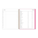 Blue Sky® Roosevelt Pink Academic Weekly/Monthly Planner, Floral Artwork, 11" x 8.5", Pink/Gray Cover, 12-Month (July-June): 2024-2025 (BLS128691)