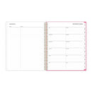 Blue Sky® Roosevelt Pink Academic Weekly/Monthly Planner, Floral Artwork, 11" x 8.5", Pink/Gray Cover, 12-Month (July-June): 2024-2025 (BLS128691)