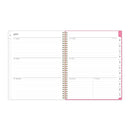 Blue Sky® Roosevelt Pink Academic Weekly/Monthly Planner, Floral Artwork, 11" x 8.5", Pink/Gray Cover, 12-Month (July-June): 2024-2025 (BLS128691)