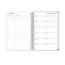 Blue Sky® Tula Weekly/Monthly Planner, Floral Artwork, 8" x 5", Purple/Pink/White Cover, 12-Month (Jan to Dec): 2025 (BLS143974)