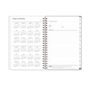 Blue Sky® Tula Weekly/Monthly Planner, Floral Artwork, 8" x 5", Purple/Pink/White Cover, 12-Month (Jan to Dec): 2025 (BLS143974)