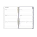 Blue Sky® Tula Weekly/Monthly Planner, Floral Artwork, 8" x 5", Purple/Pink/White Cover, 12-Month (Jan to Dec): 2025 (BLS143974)