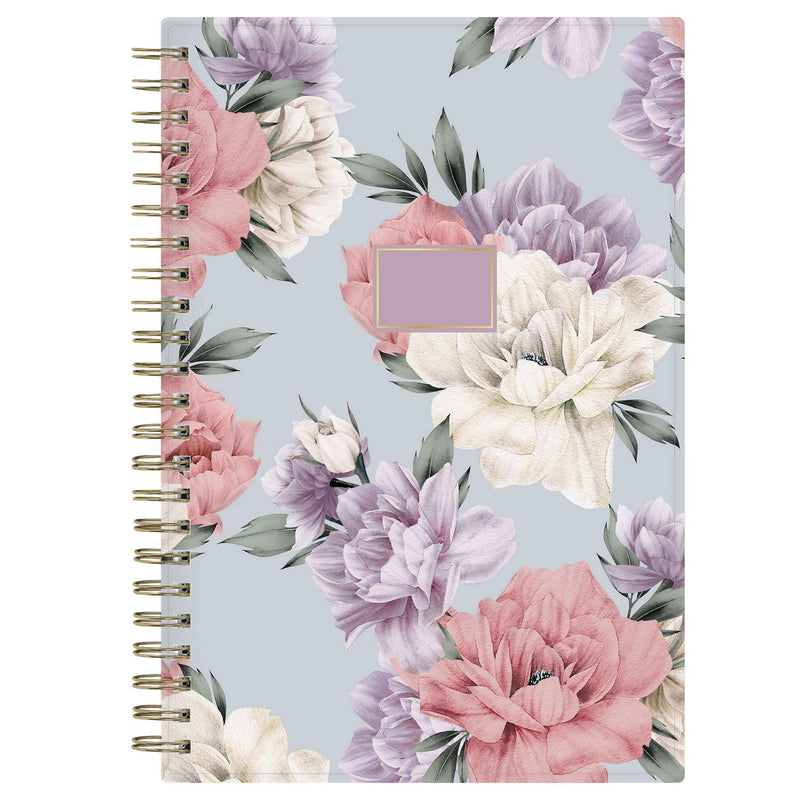 Blue Sky® Tula Weekly/Monthly Planner, Floral Artwork, 8" x 5", Purple/Pink/White Cover, 12-Month (Jan to Dec): 2025 (BLS143974)
