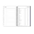 Blue Sky® Tula Weekly/Monthly Planner, Floral Artwork, 8" x 5", Purple/Pink/White Cover, 12-Month (Jan to Dec): 2025 (BLS143974)