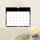 Blue Sky® Neveah Monthly Wall Calendar, Floral Artwork, 11" x 8.75", White/Black/Pink Sheets, 12-Month (Jan to Dec): 2025 (BLS139941)