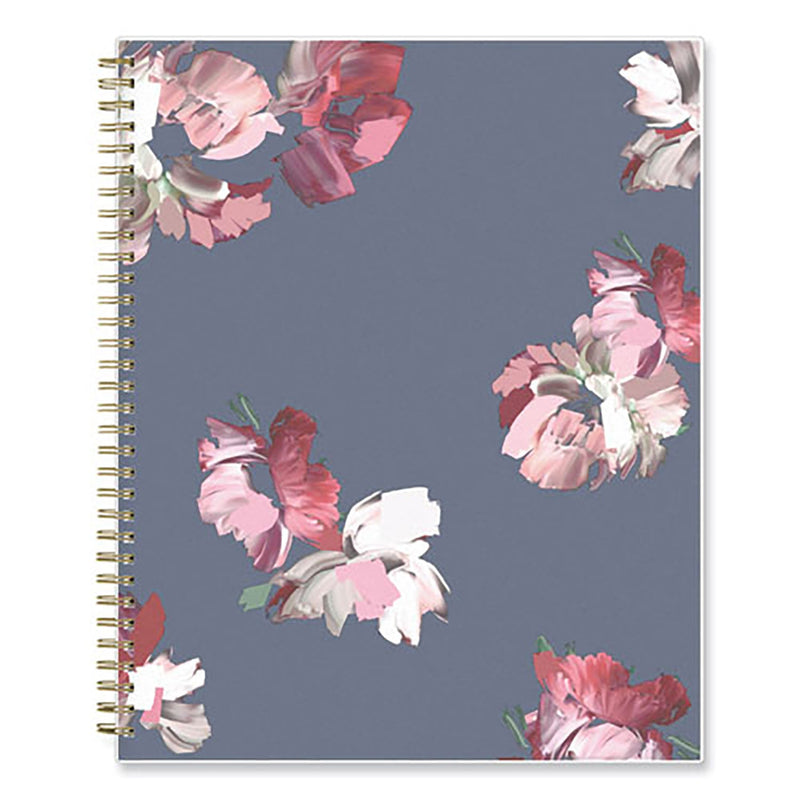 Blue Sky® Life Note-It Leah Weekly/Monthly Notes Planner, Floral Artwork, 11 x 8.5, Gray/Pink/White Cover, 12-Month (Jan to Dec): 2025 (BLS139479)