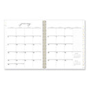 Blue Sky® Life Note-It Leah Weekly/Monthly Notes Planner, Floral Artwork, 11 x 8.5, Gray/Pink/White Cover, 12-Month (Jan to Dec): 2025 (BLS139479)