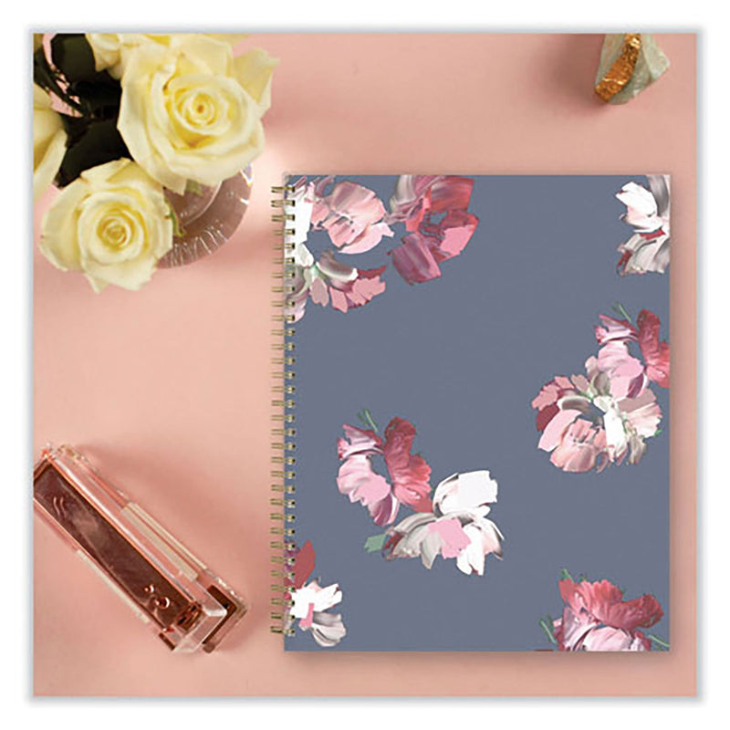 Blue Sky® Life Note-It Leah Weekly/Monthly Notes Planner, Floral Artwork, 11 x 8.5, Gray/Pink/White Cover, 12-Month (Jan to Dec): 2025 (BLS139479)