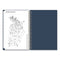 Blue Sky® Ashlyn Weekly/Monthly Planner, Floral Artwork, 8 x 5, Navy/Multicolor Cover, 12-Month (Jan to Dec): 2025 (BLS143958)