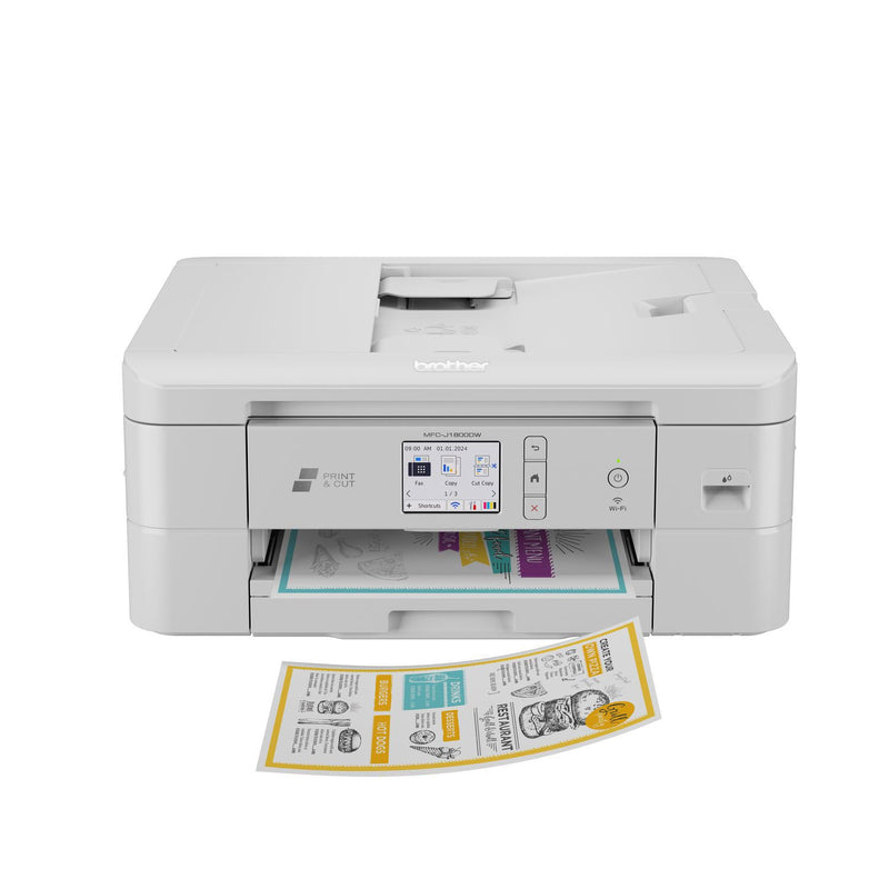 Brother MFC-J1800DW Print and Cut All-in-One Inkjet Printer with Auto Cutter, Copy/Fax/Print/Scan (BRTMFCJ1800DW)