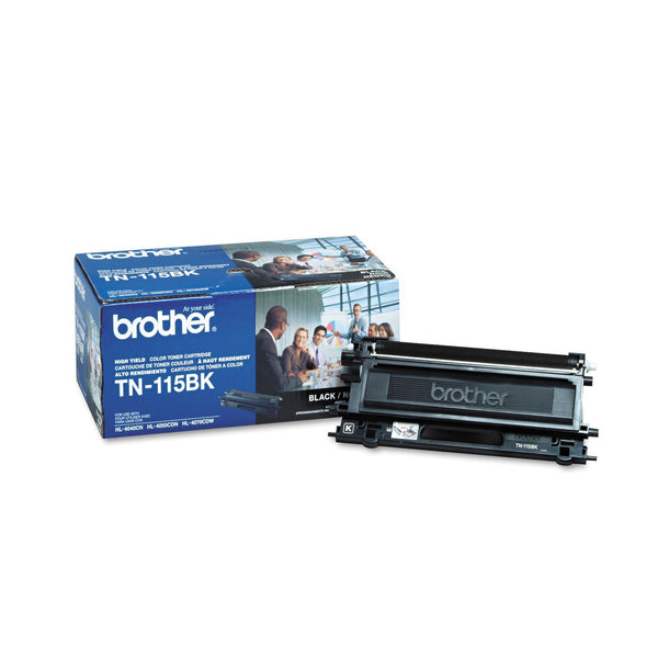 Brother TN115BK High-Yield Toner, 5000 Page-Yield, Black (BRTTN115BK)