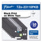 Brother TZe Series Standard Adhesive Laminated Labeling Tape, 0.5", Black on White, 10/Pack (BRTTZE23110PKB)