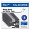 Brother TZe Series Standard Adhesive Laminated Labeling Tape, 0.5", Black on White, 8/Pack (BRTTZE2318PKB)