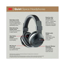 3M™ Quiet Space Headphones, Black (MMMQUIETSPSIOC)