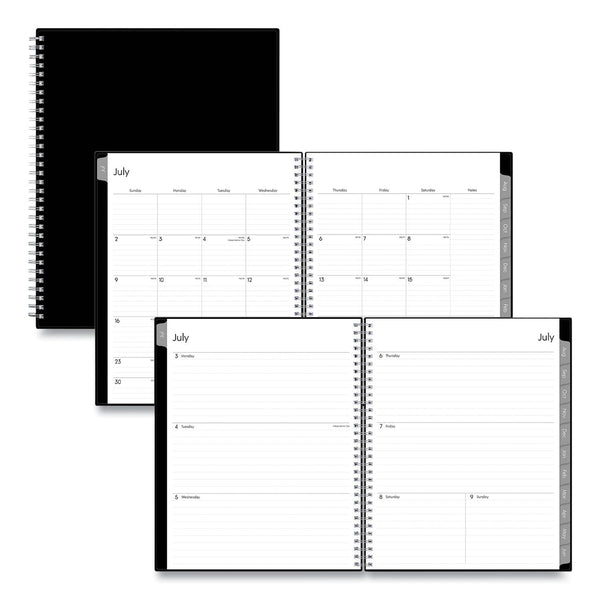 Blue Sky® Enterprise Academic Weekly/Monthly Planner, 11 x 8.5, Black Cover, 12-Month (July to June): 2024 to 2025 (BLS130609)