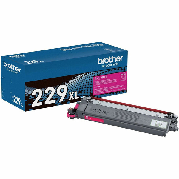 Brother Genuine TN229XLM High-yield Magenta Toner Cartridge, Laser, Magenta, High Yield, 2,300 Pages (BRTTN229XLM)