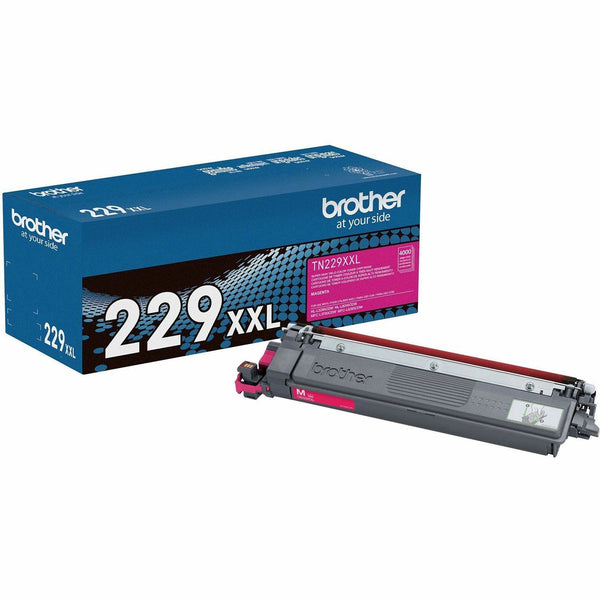 Brother Genuine TN229XXLM Super High-yield Magenta Toner Cartridge, Laser, Magenta, Super High Yield, 4,000 Pages (BRTTN229XXLM)