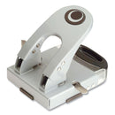 Officemate 50-Sheet Deluxe Two-Hole Punch, 1/4" Holes, Gray/Blue (OIC90101)