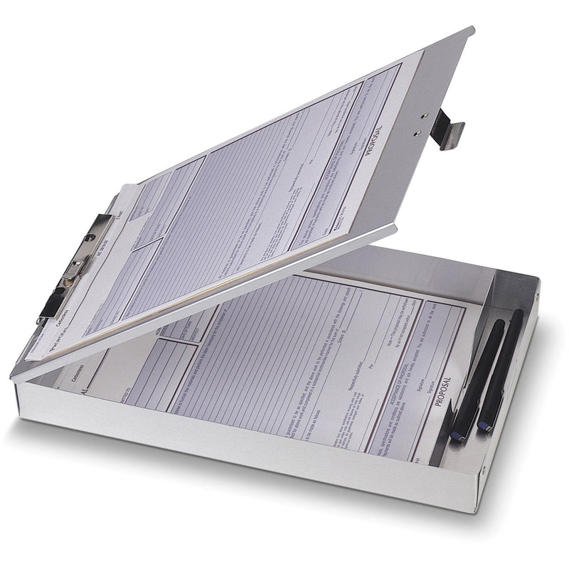 Officemate Aluminum Form Holder With 1&quot; Deep Storage (OIC83200)