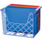 Officemate Blue Glacier&trade; Desktop File Organizer - 10.8", x 13.3" x 8.6" Depth - Desktop - Compact, Portable - Transparent Blue - 1 Each (OIC23221EA)