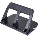Officemate Heavy Duty Punch, 3HP, 9/32&quot; Holes, 40 Sheet Capacity, Metal, Black (OIC90089)