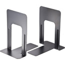 Officemate Nonskid Steel Bookends, 5 7/8&quot;x8 3/16&quot;x9, Black (OIC93051)