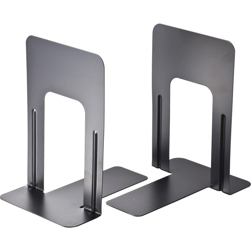 Officemate Nonskid Steel Bookends, 5 7/8&quot;x8 3/16&quot;x9, Black (OIC93051)